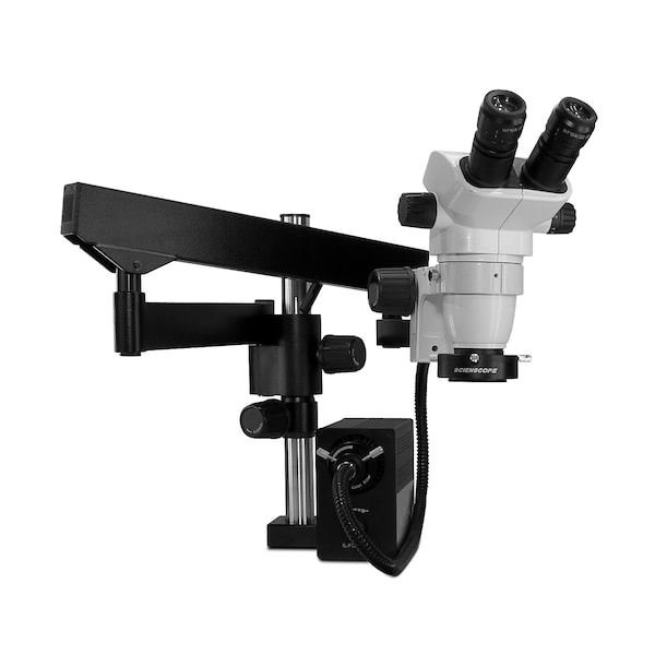 SSZ Stereo Zoom Microscope With Fiber-Optic LED On Hd Articulating Arm
